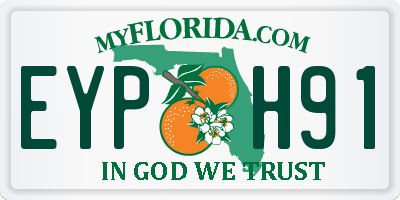 FL license plate EYPH91