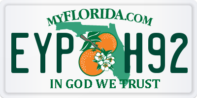 FL license plate EYPH92
