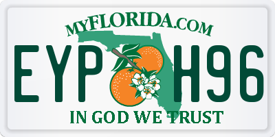 FL license plate EYPH96