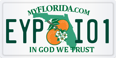 FL license plate EYPI01