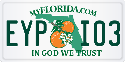 FL license plate EYPI03