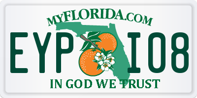 FL license plate EYPI08
