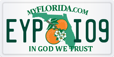 FL license plate EYPI09
