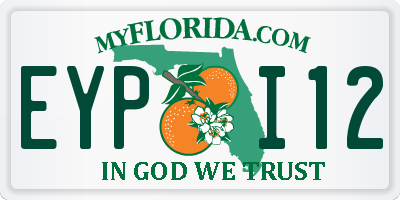 FL license plate EYPI12