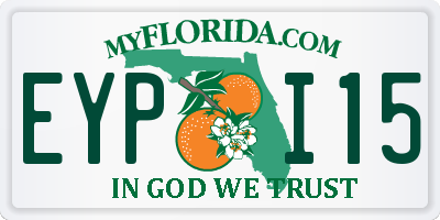FL license plate EYPI15