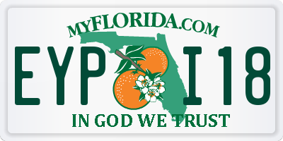 FL license plate EYPI18