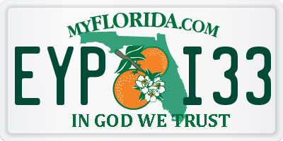 FL license plate EYPI33