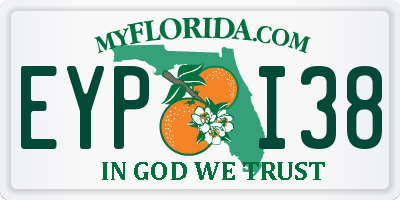 FL license plate EYPI38