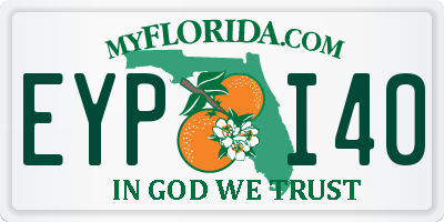 FL license plate EYPI40