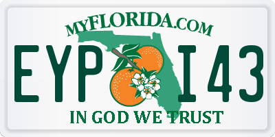 FL license plate EYPI43