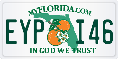 FL license plate EYPI46