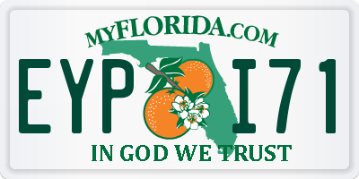 FL license plate EYPI71