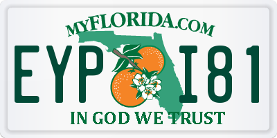 FL license plate EYPI81