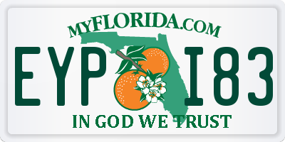 FL license plate EYPI83