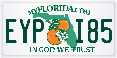 FL license plate EYPI85