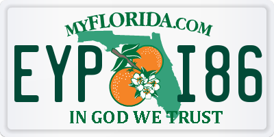 FL license plate EYPI86