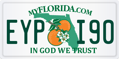 FL license plate EYPI90