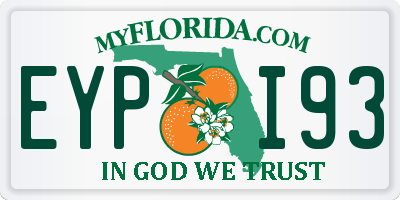 FL license plate EYPI93