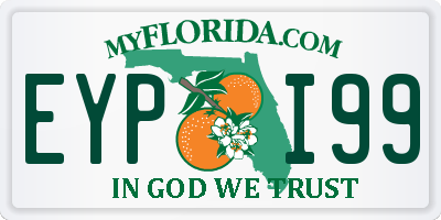 FL license plate EYPI99