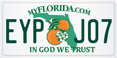 FL license plate EYPJ07