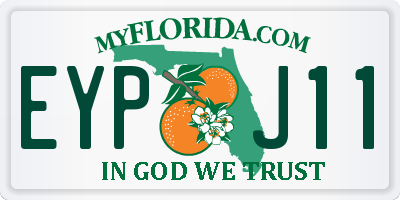FL license plate EYPJ11
