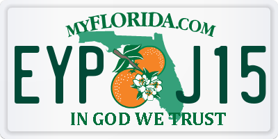 FL license plate EYPJ15