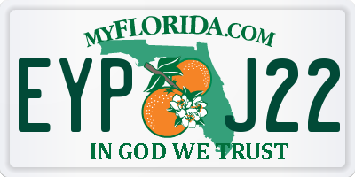 FL license plate EYPJ22