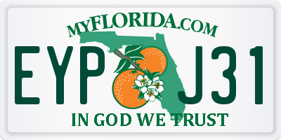 FL license plate EYPJ31