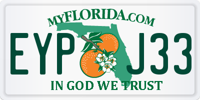 FL license plate EYPJ33