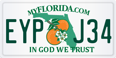 FL license plate EYPJ34