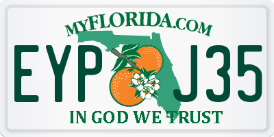 FL license plate EYPJ35