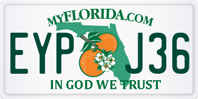 FL license plate EYPJ36