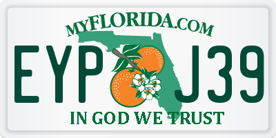 FL license plate EYPJ39