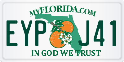 FL license plate EYPJ41
