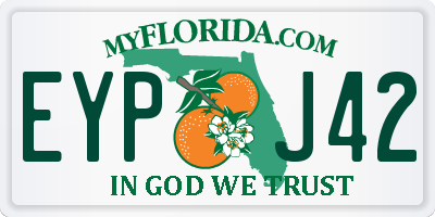 FL license plate EYPJ42