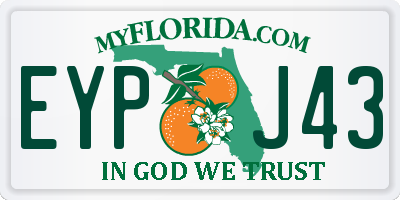 FL license plate EYPJ43