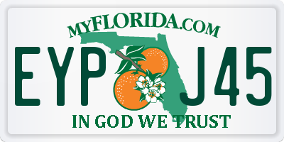 FL license plate EYPJ45