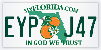 FL license plate EYPJ47