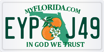 FL license plate EYPJ49