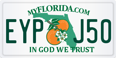 FL license plate EYPJ50