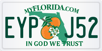 FL license plate EYPJ52