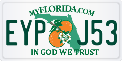 FL license plate EYPJ53