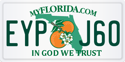 FL license plate EYPJ60