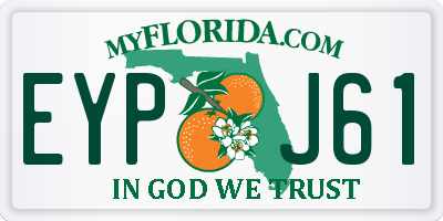 FL license plate EYPJ61