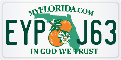 FL license plate EYPJ63
