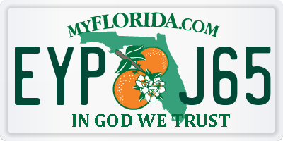 FL license plate EYPJ65