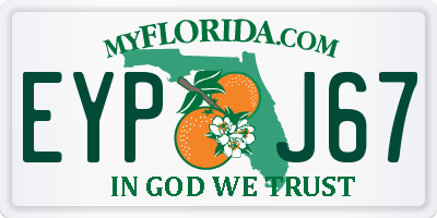 FL license plate EYPJ67