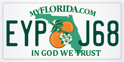 FL license plate EYPJ68