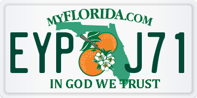 FL license plate EYPJ71