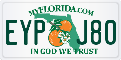 FL license plate EYPJ80